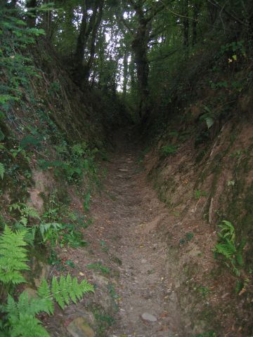 petite montée entre 2 talus