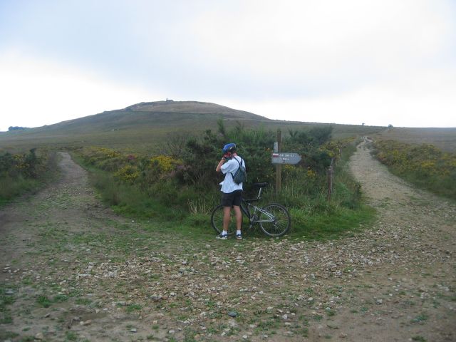 dernire pause avant la montagne St-Michel, on grimpe depuis St Rivoal