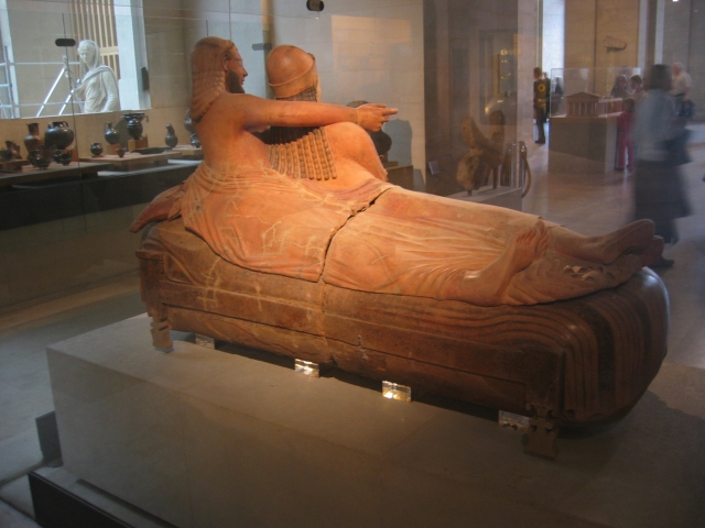 Sarcophage, dit "sarcophage des Epoux" Cerveteri (nécropole de la Banditaccia) Vers 520-510 avant J.-C.