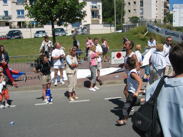 courir le derniers mtres avec son papa, ce doit tre pas mal !