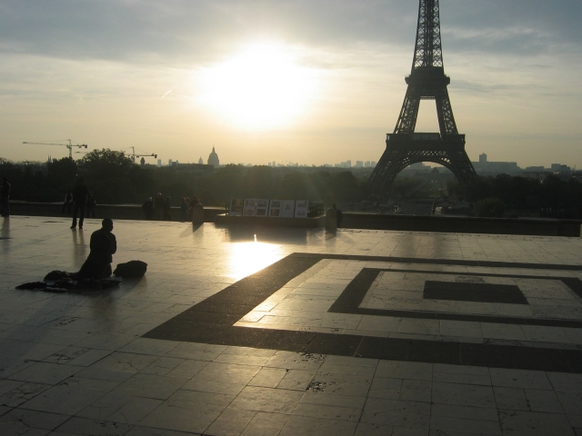 Trocadro, magnifique contre-jour