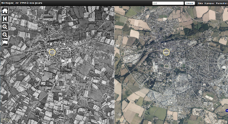 Vitré vu du ciel 1950-2012 Vitré vu du ciel 1950-2012